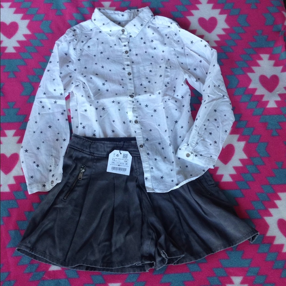 NWT Zara Girls matching set. NEW!!